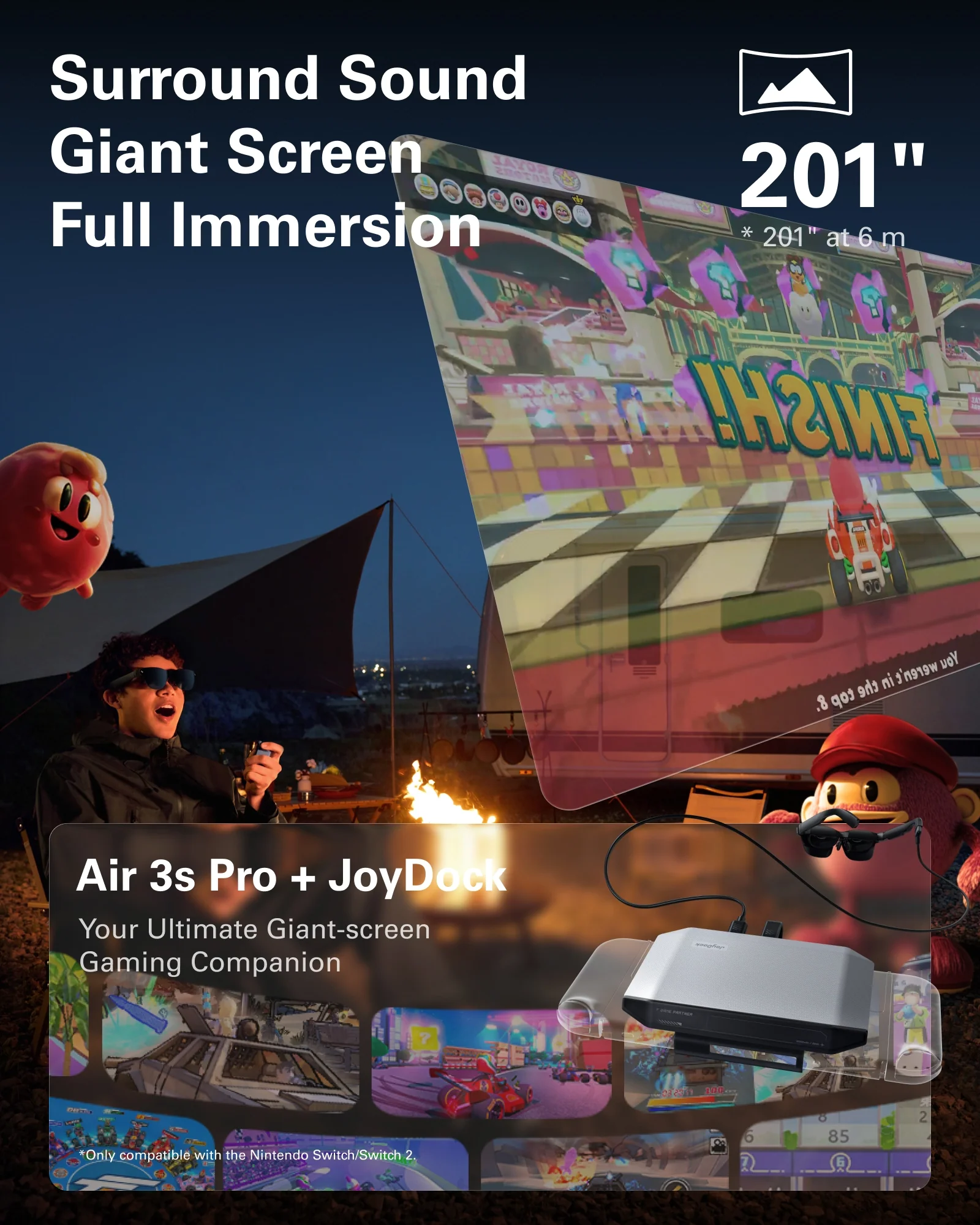 Air 3s Pro AR Glasses : Ultimate 201" Display with 1200nits for Pro Entertainment - Image 8